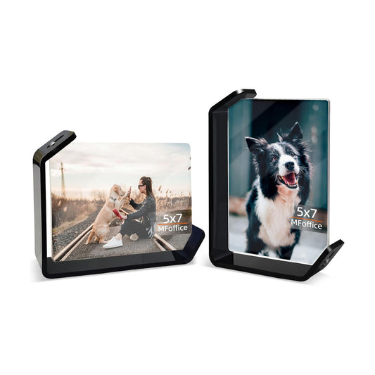 Color Acrylic Photo Frames / 5 x 7 / Black / Set of 2