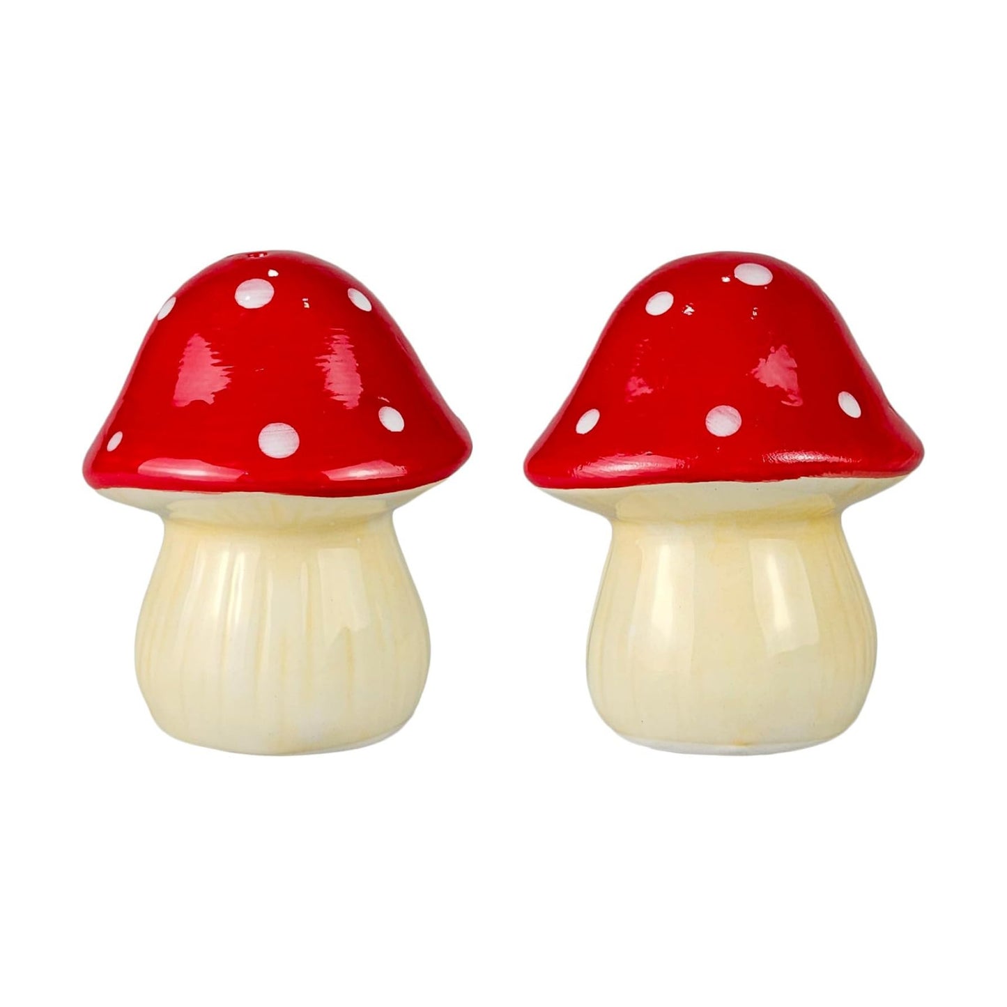 Salt & Pepper Shaker Set / Mushroom / Red