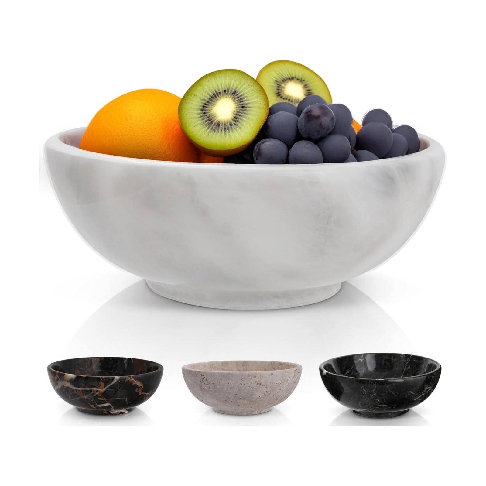 Elegant Modern Fruit Bowl / White