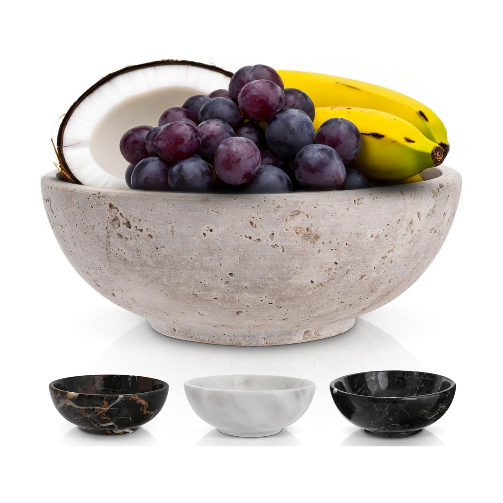 8" Decorative Bowl / Travertine