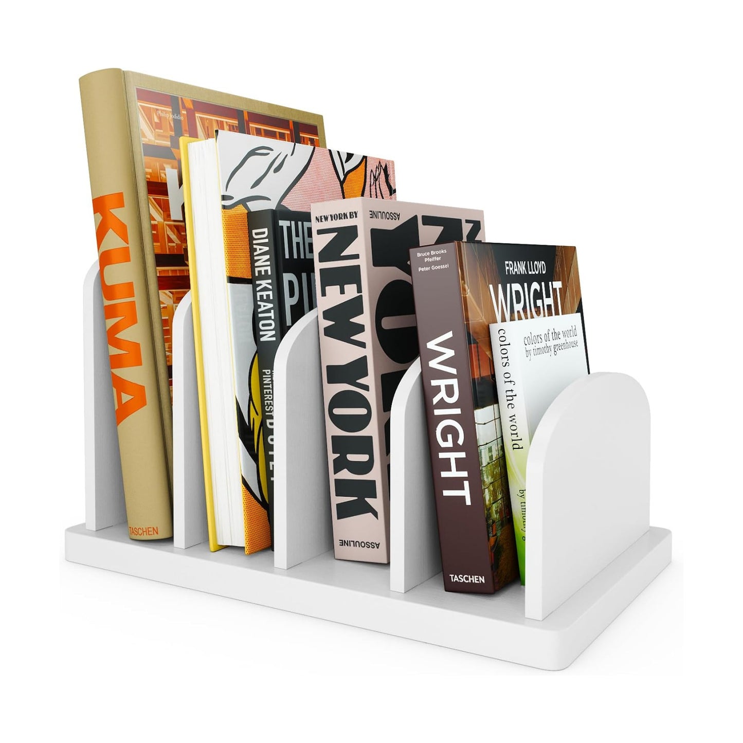 Cook Book Organizer, 4 Sections, Recipe Book Holder Rack, Tabletop Stand for Convenient Cookbook Storage, Vertical Cook