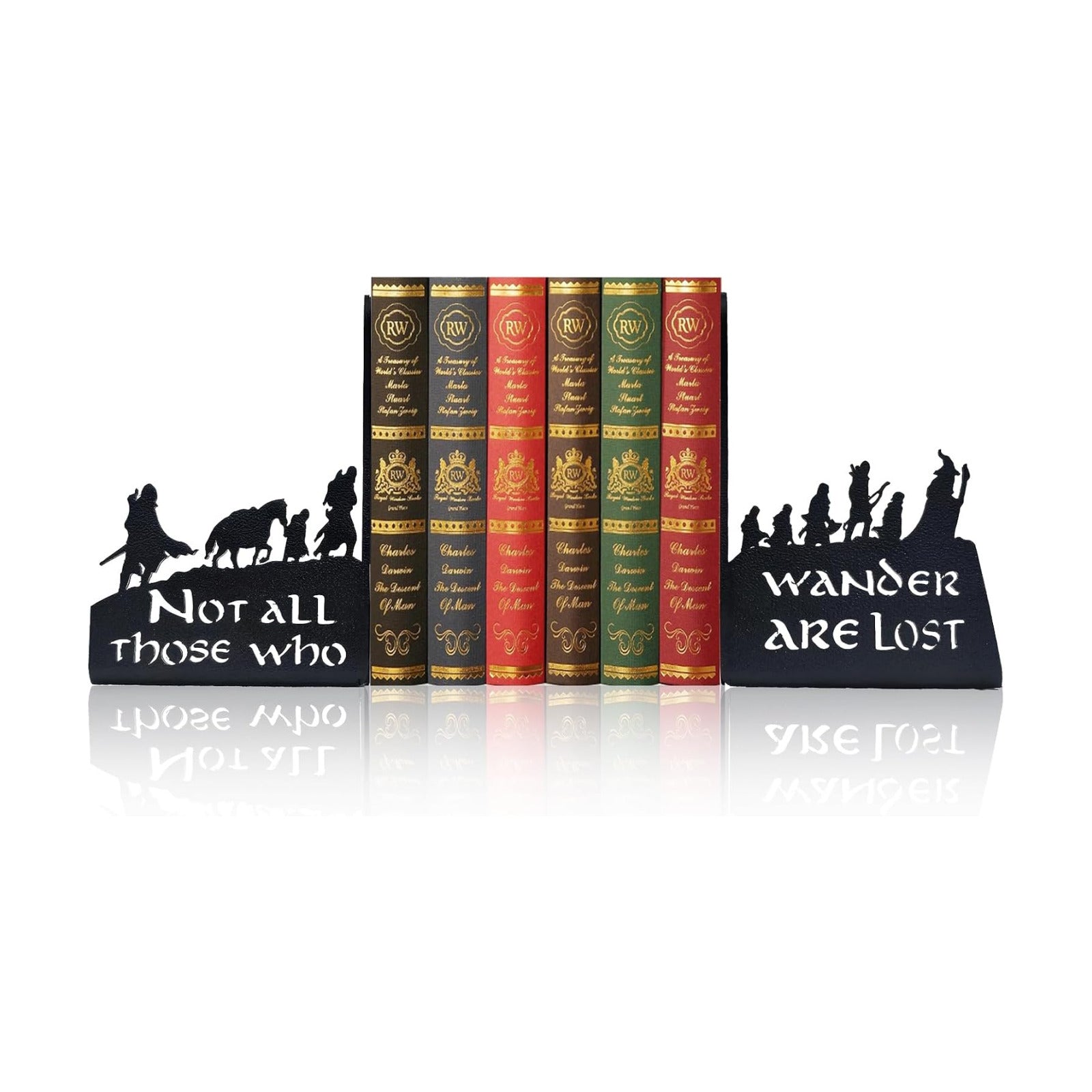 Home Shelves & / Large Unique Book Holders / Black