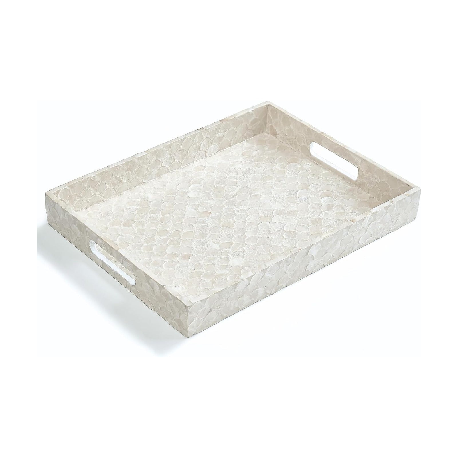 Handmade Serving Tray / Rectangular / Natural / 15.8 x 11.8 x 1.8