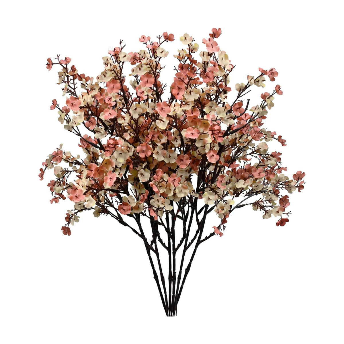 Mandy's 6 Bundles Artificial Beige Brown Baby’s Breath Flowers