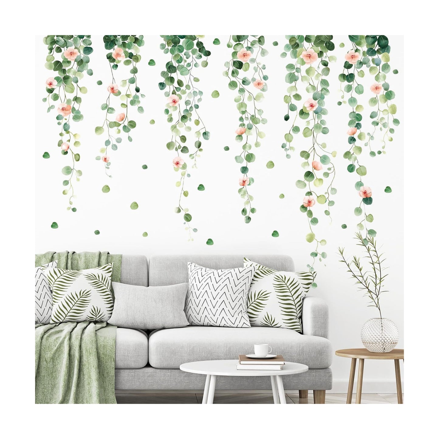 Vinyl Plants Wall Decal / Sch-24f-0057 / Green