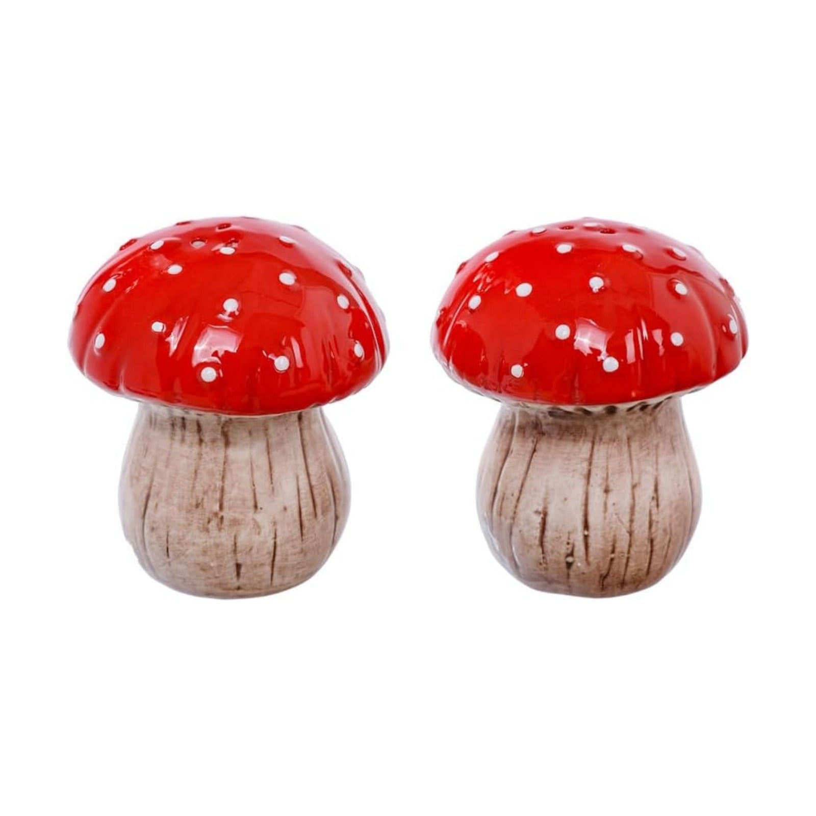 Ceramic Mushroom Salt and Pepper Shaker Set