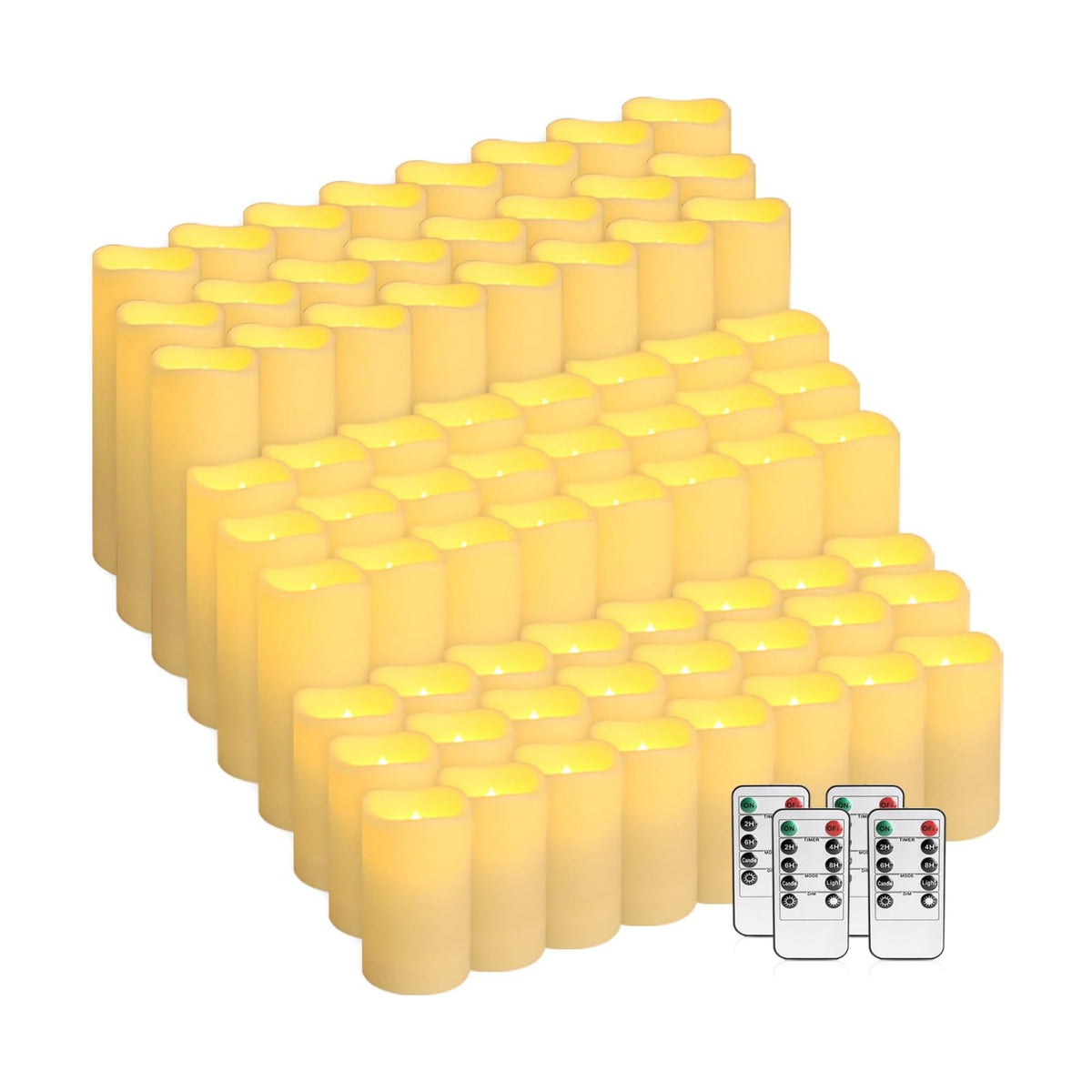 72-Pack LED Flameless Candles with Remote Control - Perfect for Home, Parties, and Special Occasions - Create a Magical