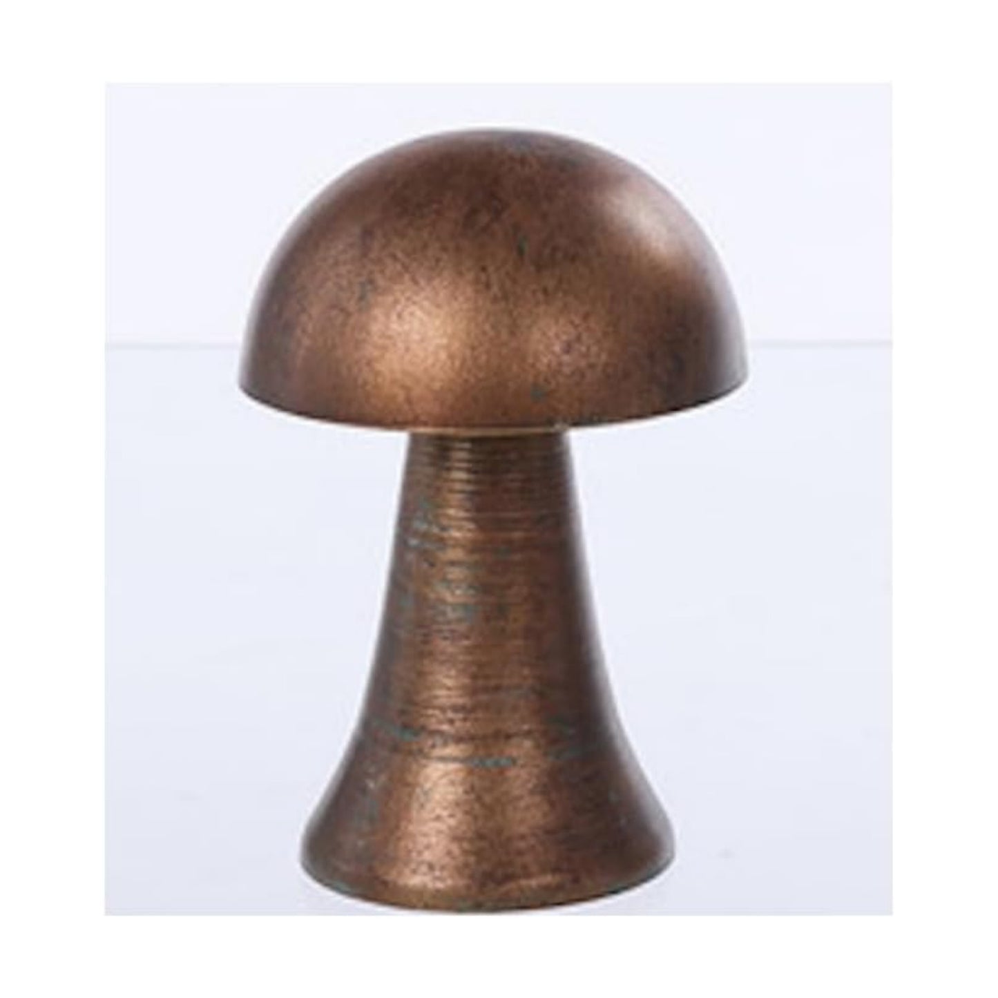 Vintage Style Metal Mushroom Sculpture / Bronze