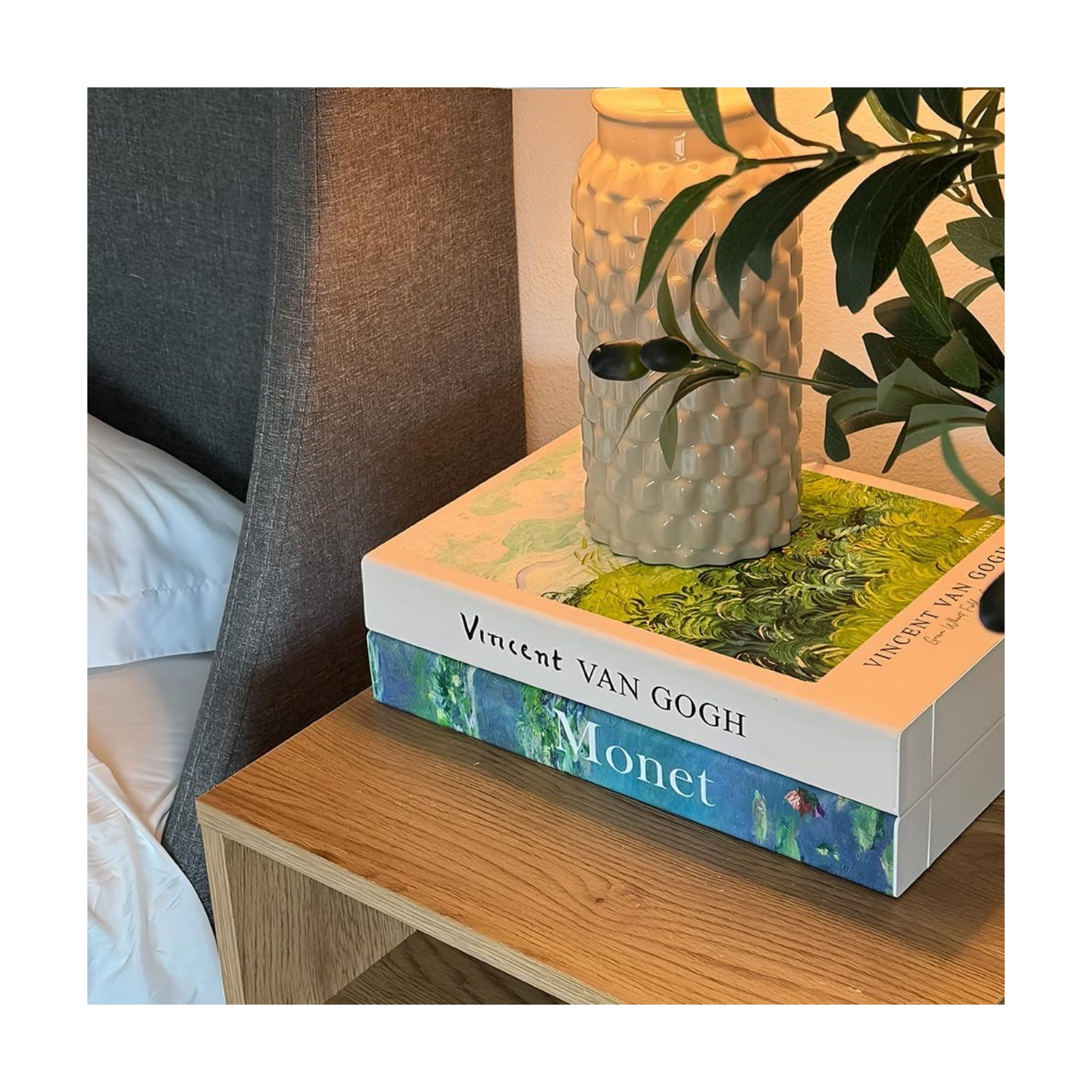 Book Shape Cord Organizer Box / Gogh Monet / Standard