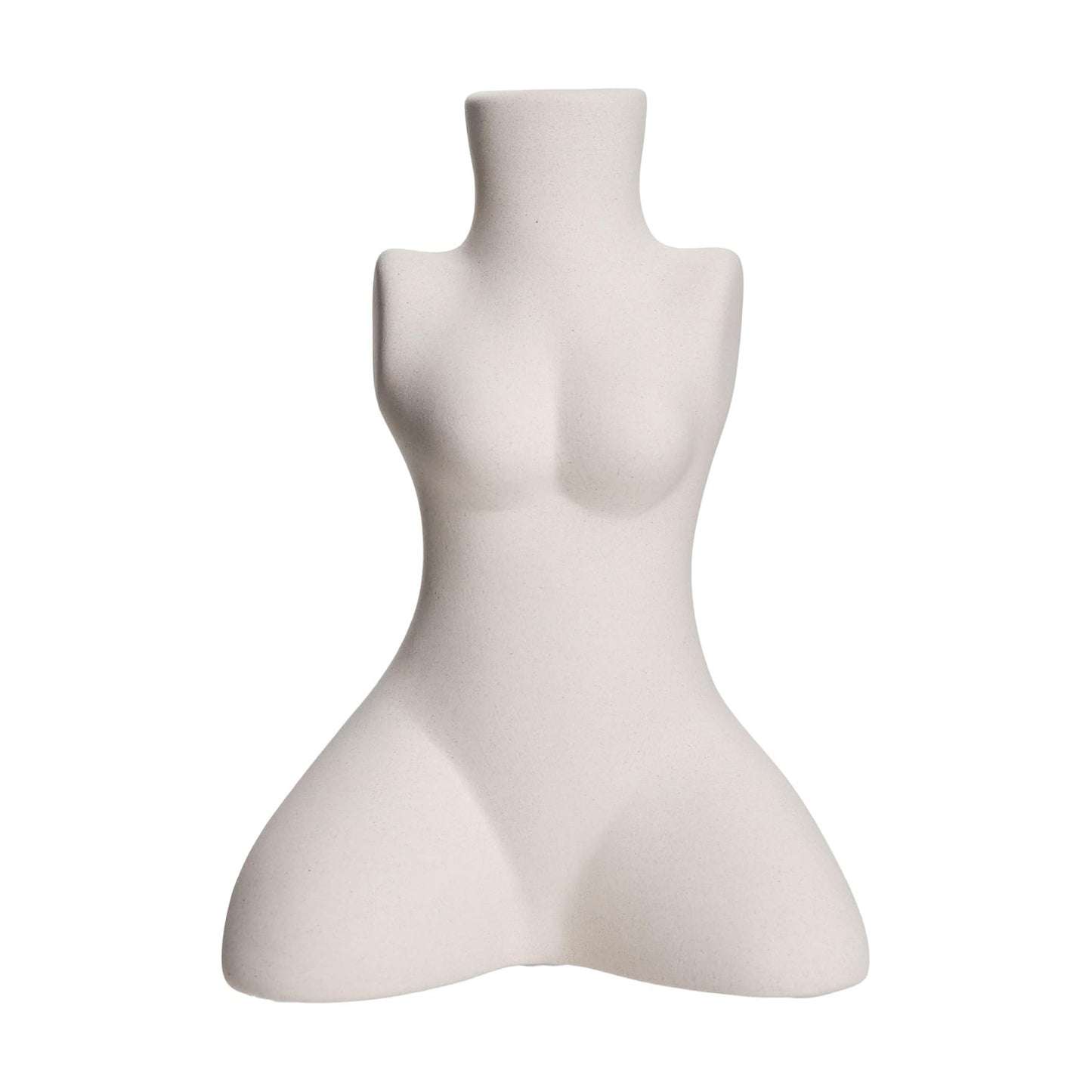 Elegant Female Torso Ceramic Vase / Posey-sit