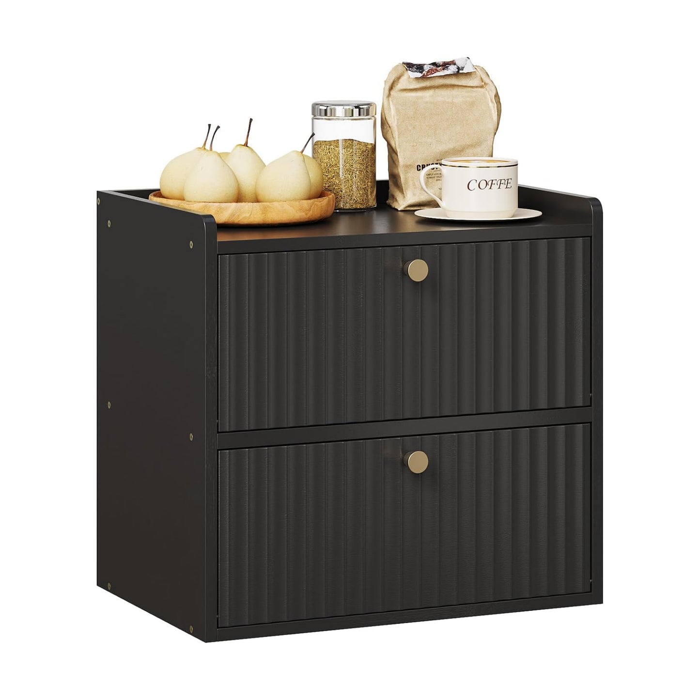 Trironsun Rustic Bread Box for Kitchen Countertop Bamboo Bread Storage Container Bin Double Layer BreadBox Farmhouse