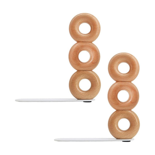 Metal Base Decorative Bookends for Heavy Books