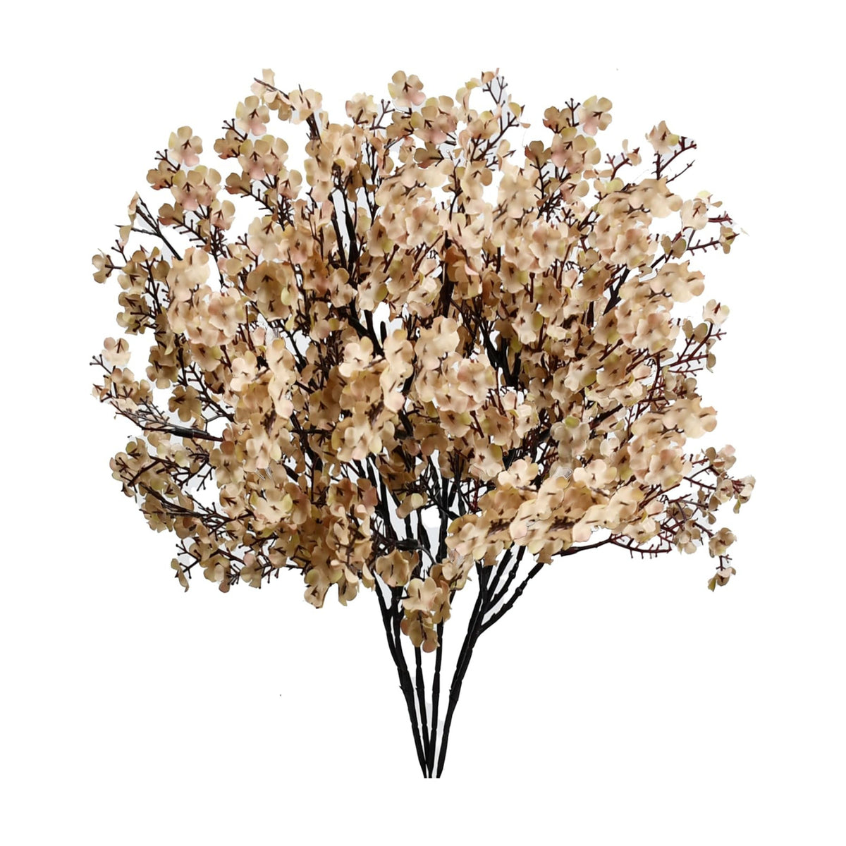 Mandy's 15 Bundles Artificial Light Brown Baby’s Breath Flowers