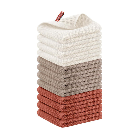 Nialnant 12 Pack Kitchen Dish Towels,100% Cotton - 13x28in | Hand Towels for Kitchen, Extra Soft & Absorbent Dish