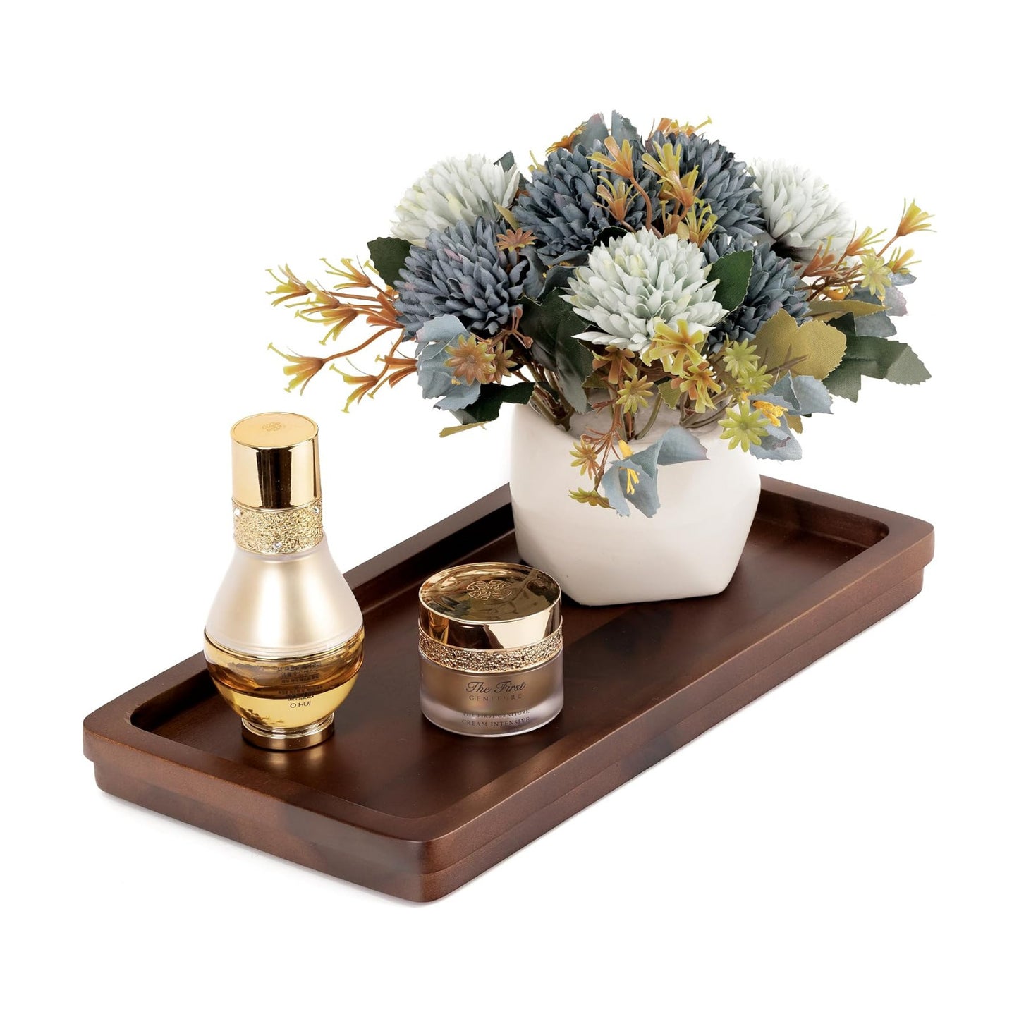 Bathroom Vanity Tray in of Acacia Wood / 11.8 x 5.9