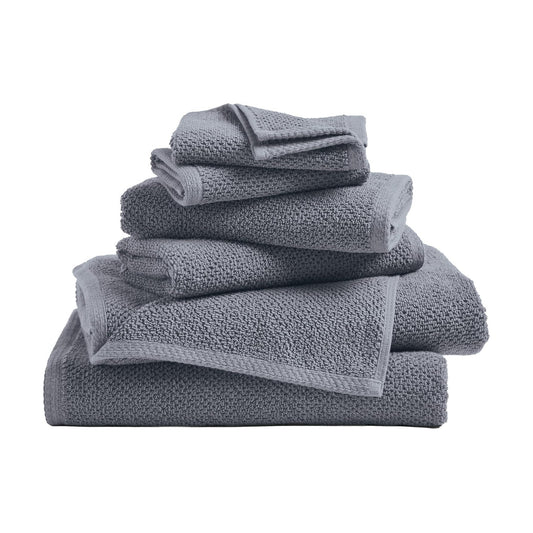 Great Bay Home 100% Cotton 6 Piece Towel Set - Absorbent, Quick-Drying, Durable Bath Towels for Bathroom Decor