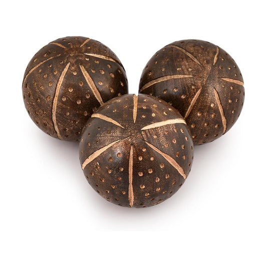 Decorative Balls Mango Wood / Set of 3