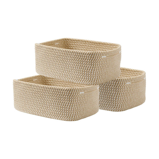 Small Woven Basket / Brown / 13.5"L x 9.5"W x 5"H / 13.5 x 9.5 x 5