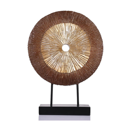 Unique Wood Color Home Decoration for Above Cupboard Decor / Brown Gold