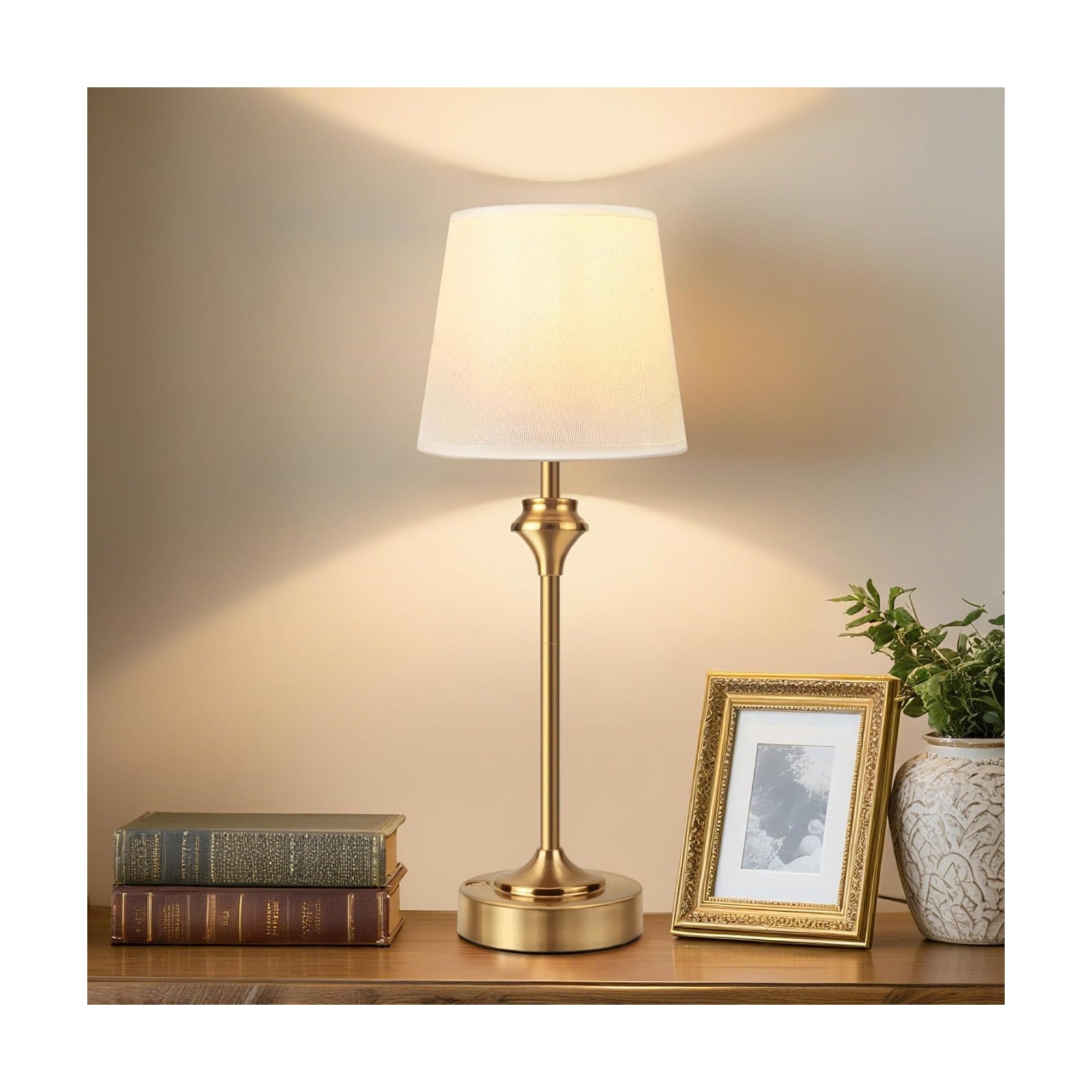 Portables Cordless Table Lamp,Battery Operated Lamp,5200mAh Bedside Table Lamp with Warm White,3 Way Dimmable Touch