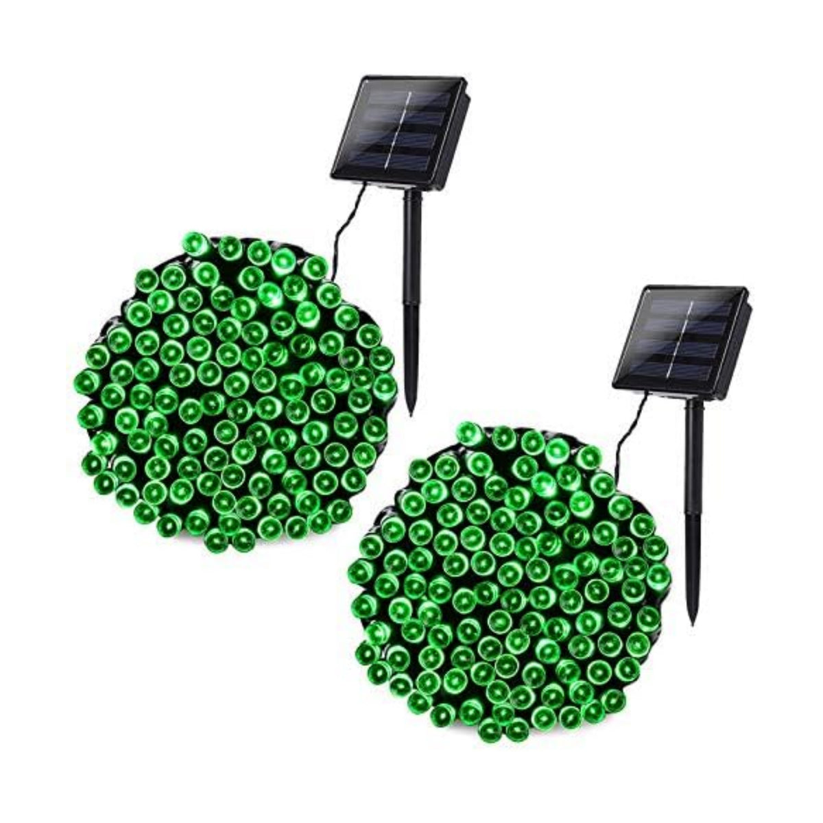 Joomer Solar Christmas Lights Outdoor,2PACK Total 144FT 400LED, Green