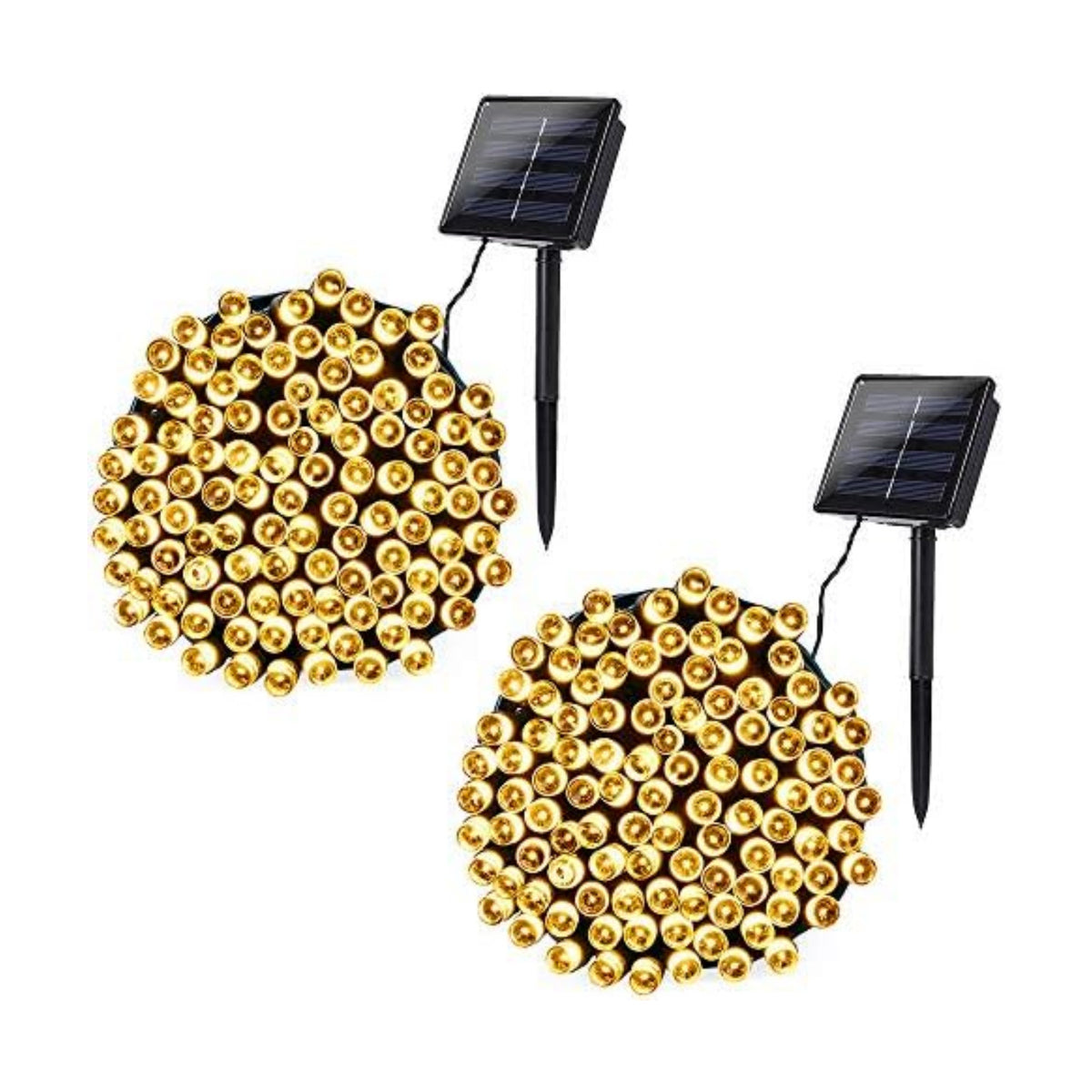 Joomer Solar Christmas Lights Outdoor, 2PACK Total 144FT 400LED, Warm White