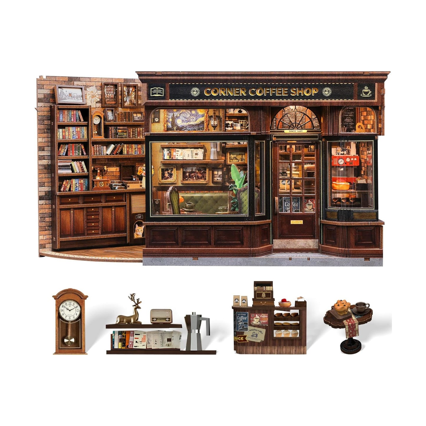 Book Nook Kit / Corner Coffee Shop