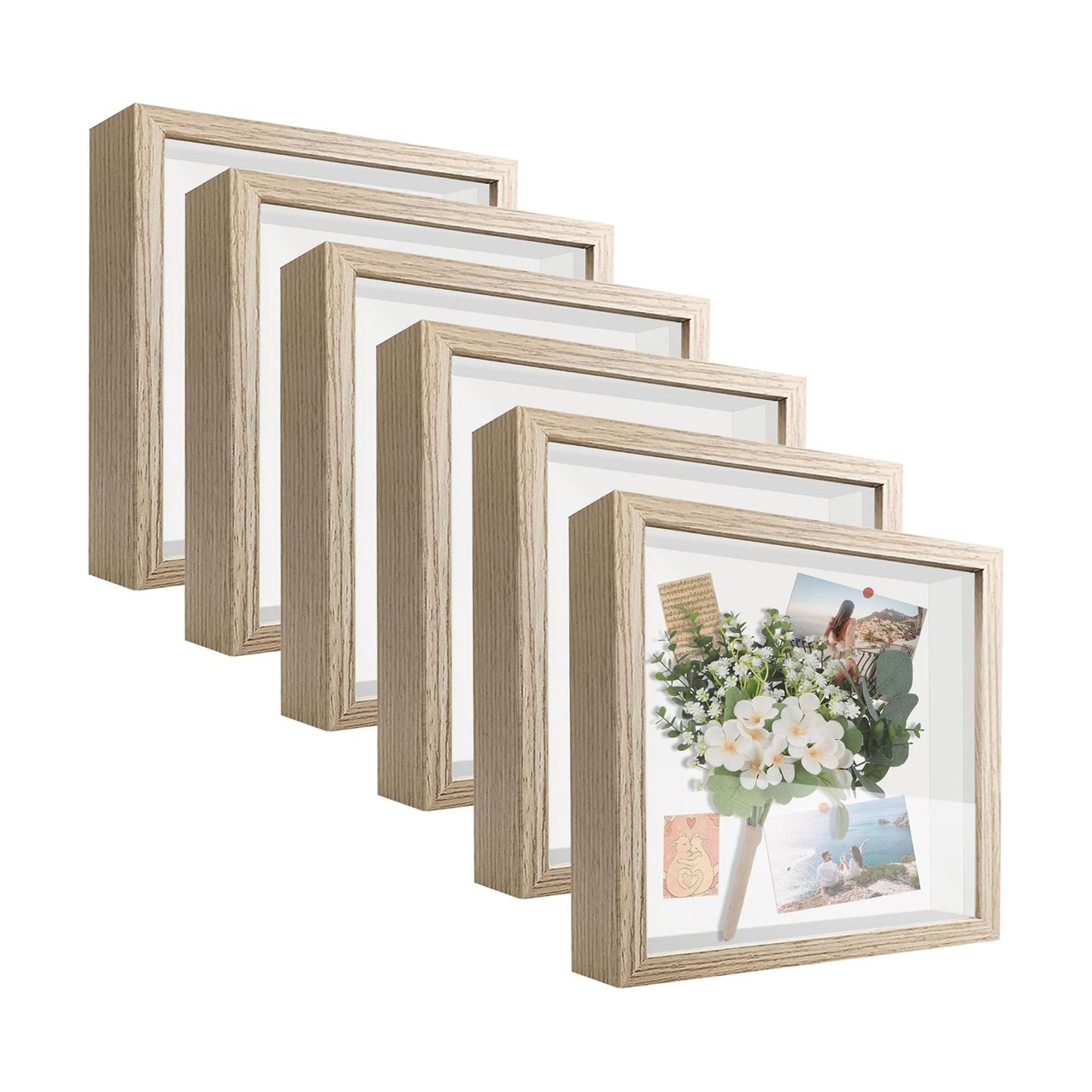Shadow Box Frame 3D Picture Frame Acrylic Shadow BoxesDisplay Case Box for Memorabilia, Crafts, Tickets and Photos