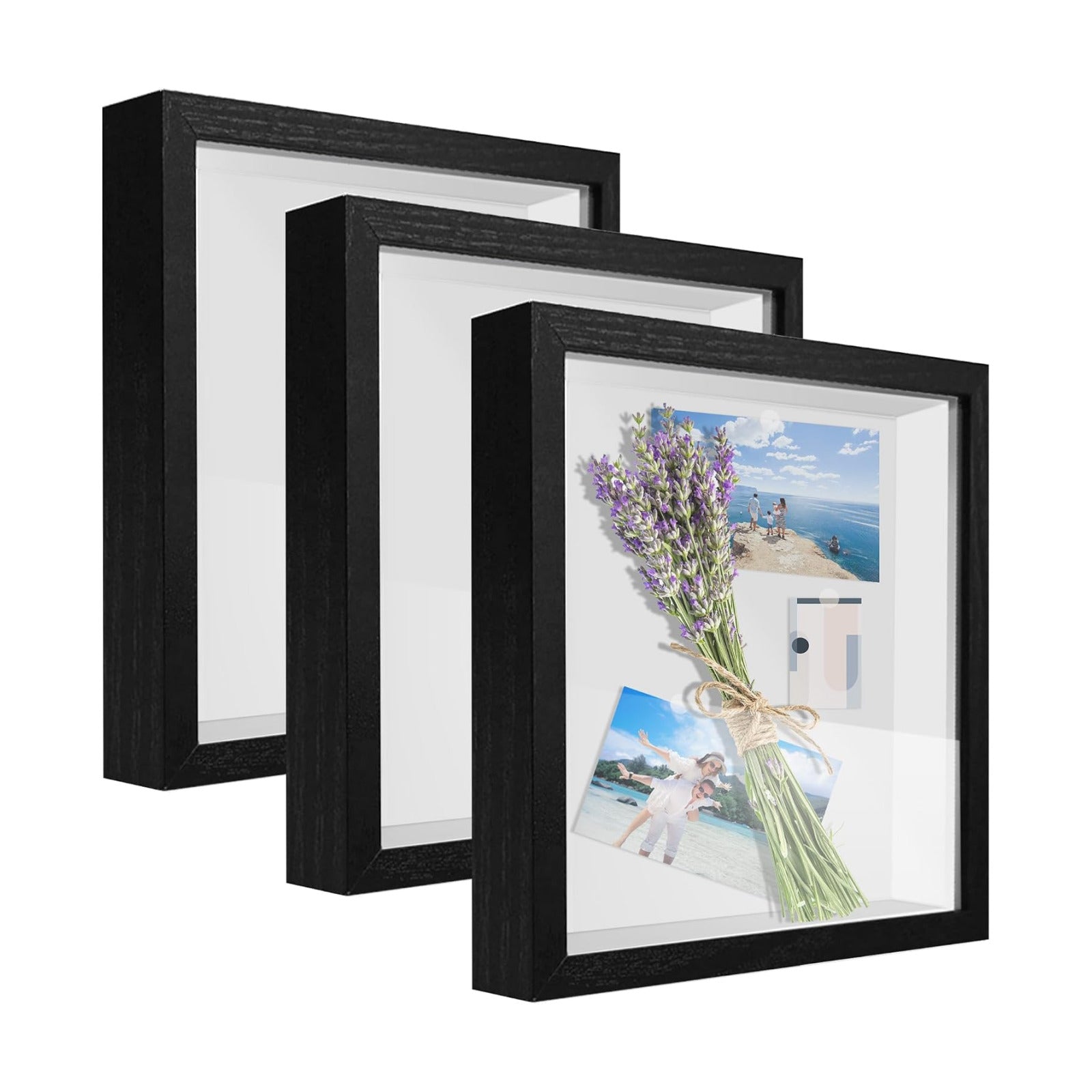 Shadow Box Frame 3D Picture Frame Acrylic Shadow BoxesDisplay Case Box for Memorabilia, Crafts, Tickets and Photos