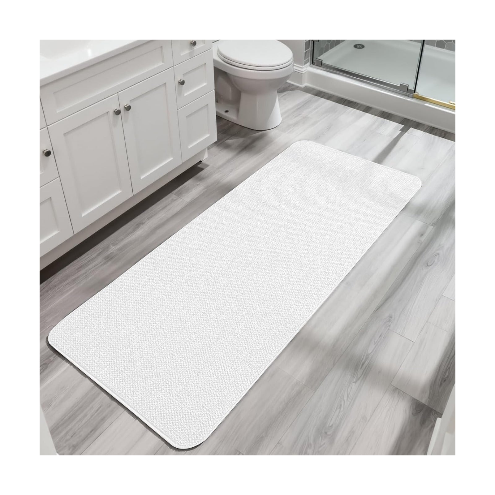 Bath Mat,Ultra Thin Bathroom Runner Rugs,Large Bath Mats for Bathroom,Quick Dry,Non-Slip,Machine Washable,Low Pile,Bath