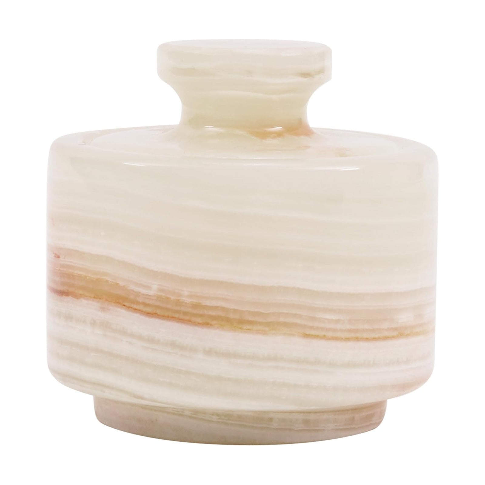 Marble Salt Cellar 3" Salt Holder / White Onyx