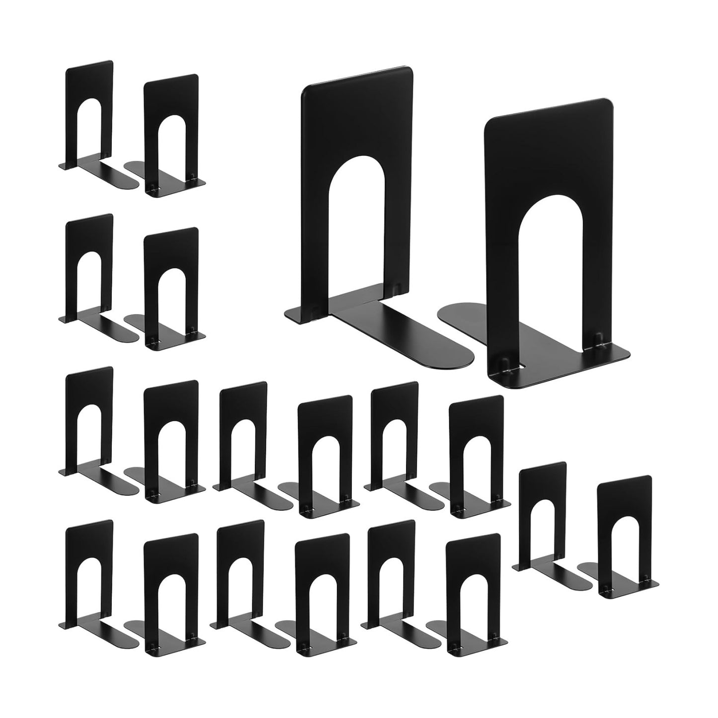 10 Pairs Metal Book Ends