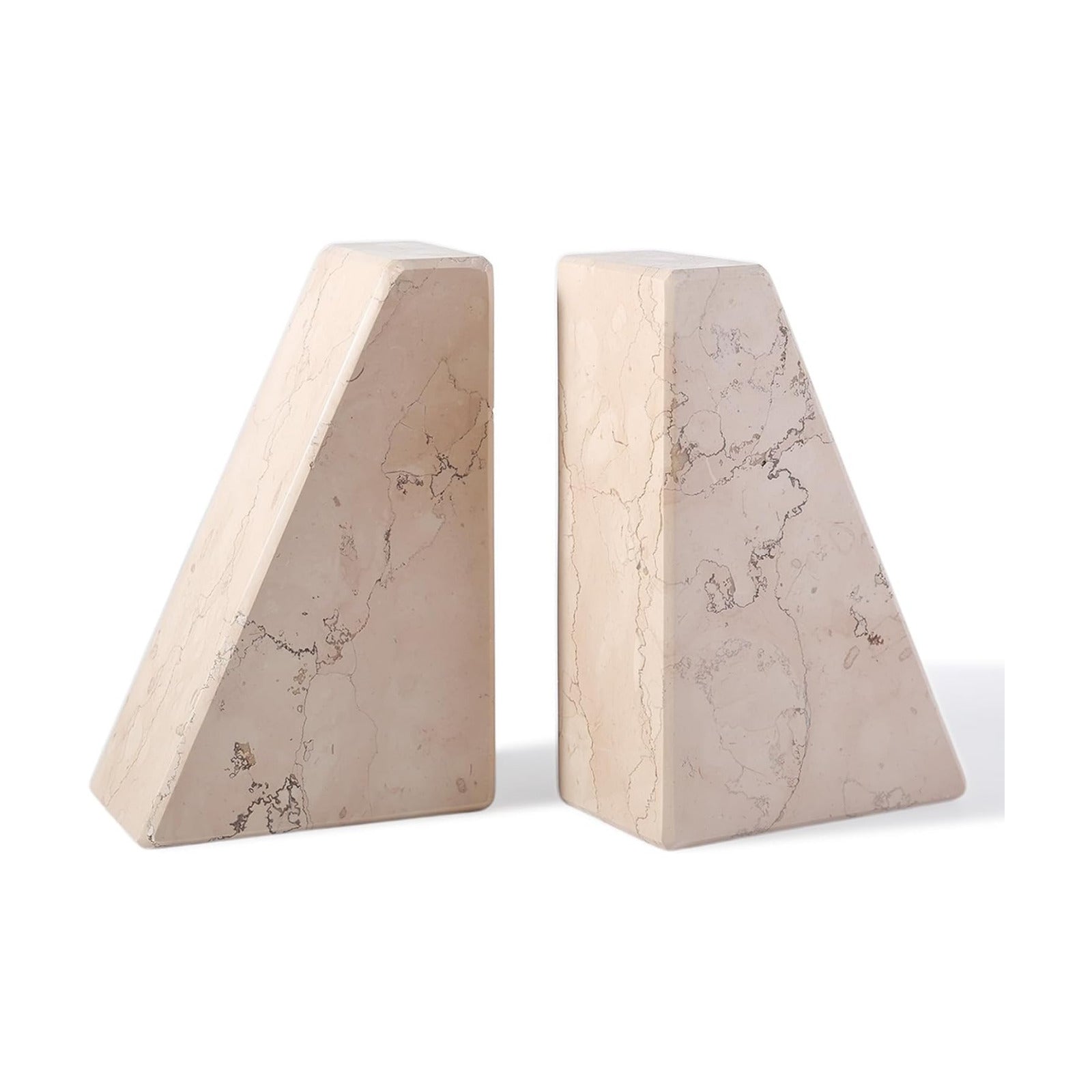 Natural Stone Bookends / Trapezoid-pink