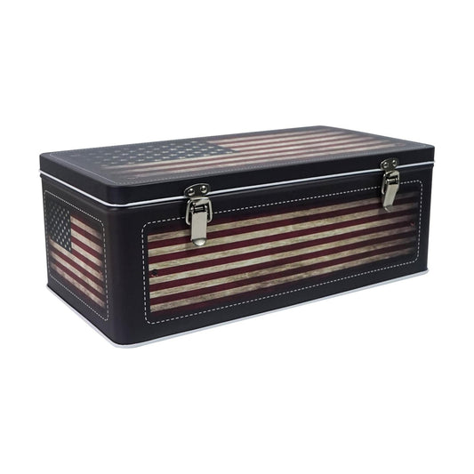 Vintage Decorative Memory Storage Gift Boxes for Keepsakes Wedding / Vintage Flag
