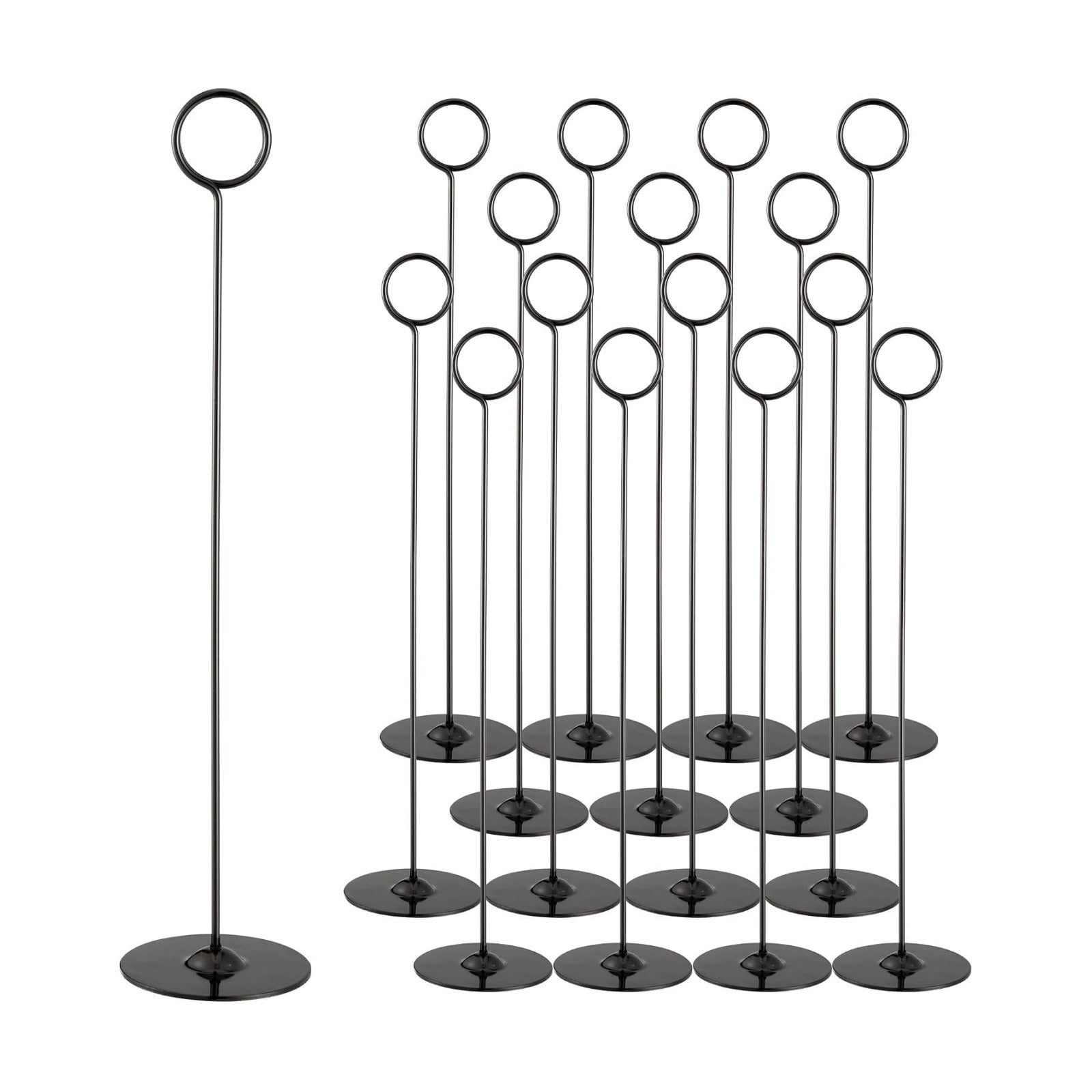 ERYTLLY 16PK Place Card Holders 12 Inch Table Number Holders Table Card Holders Steel Card Holders for
