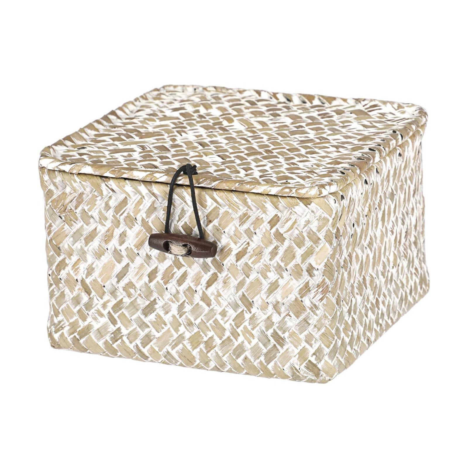 Wicker Shelf Baskets / Small / Whitewash Color