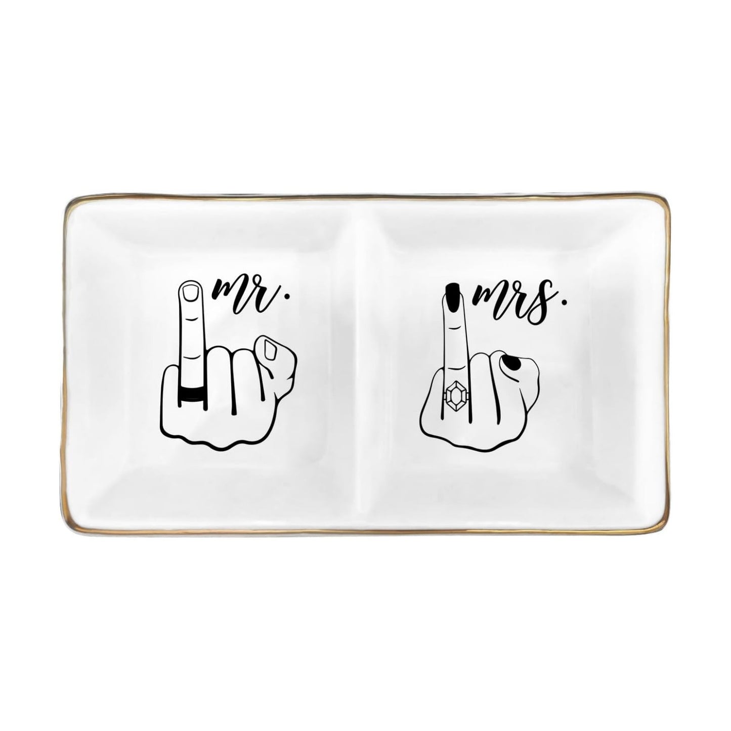 Mr and Mrs Ring Holder Tray / Mr Mrs