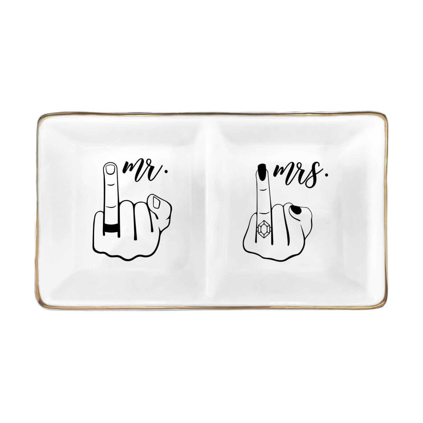 Mr and Mrs Ring Holder Tray / Mr Mrs