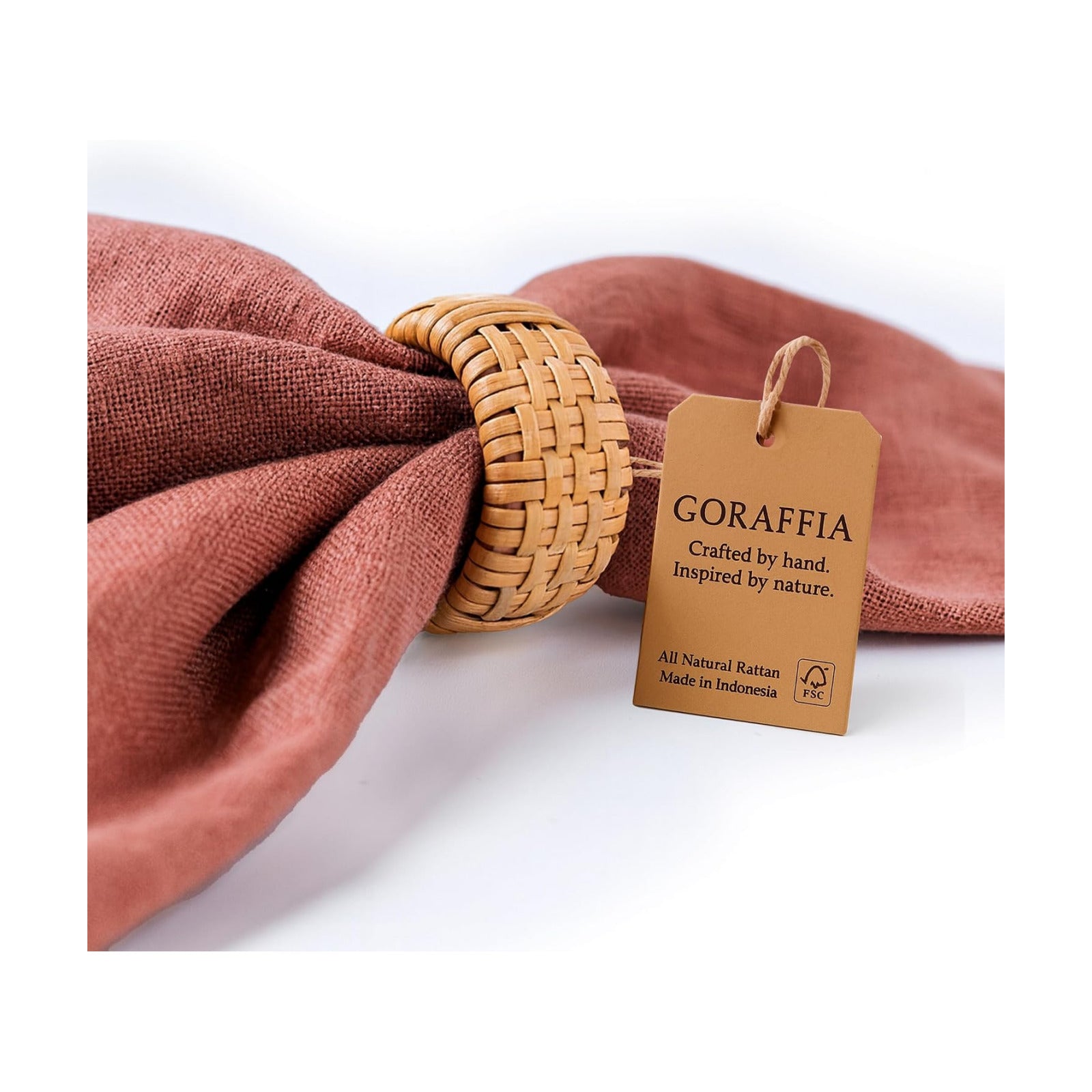 Handwoven 1.5" Rustic Wicker Holders / Natural Honey / Regular / Set of 12