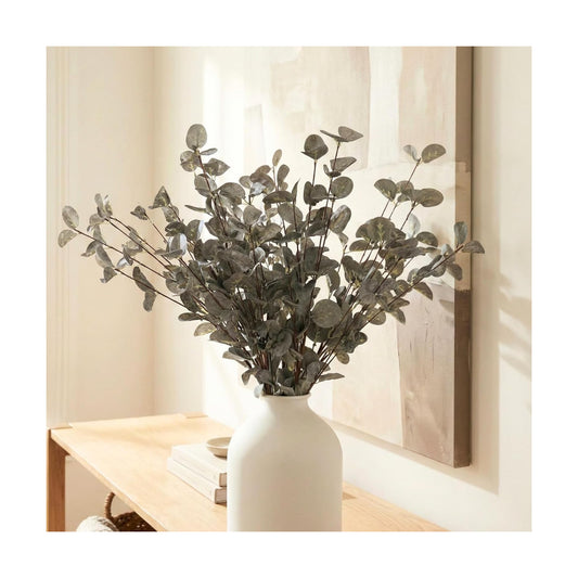 6 Branches Artificial Long Eucalpytus Stems for Tall Vase