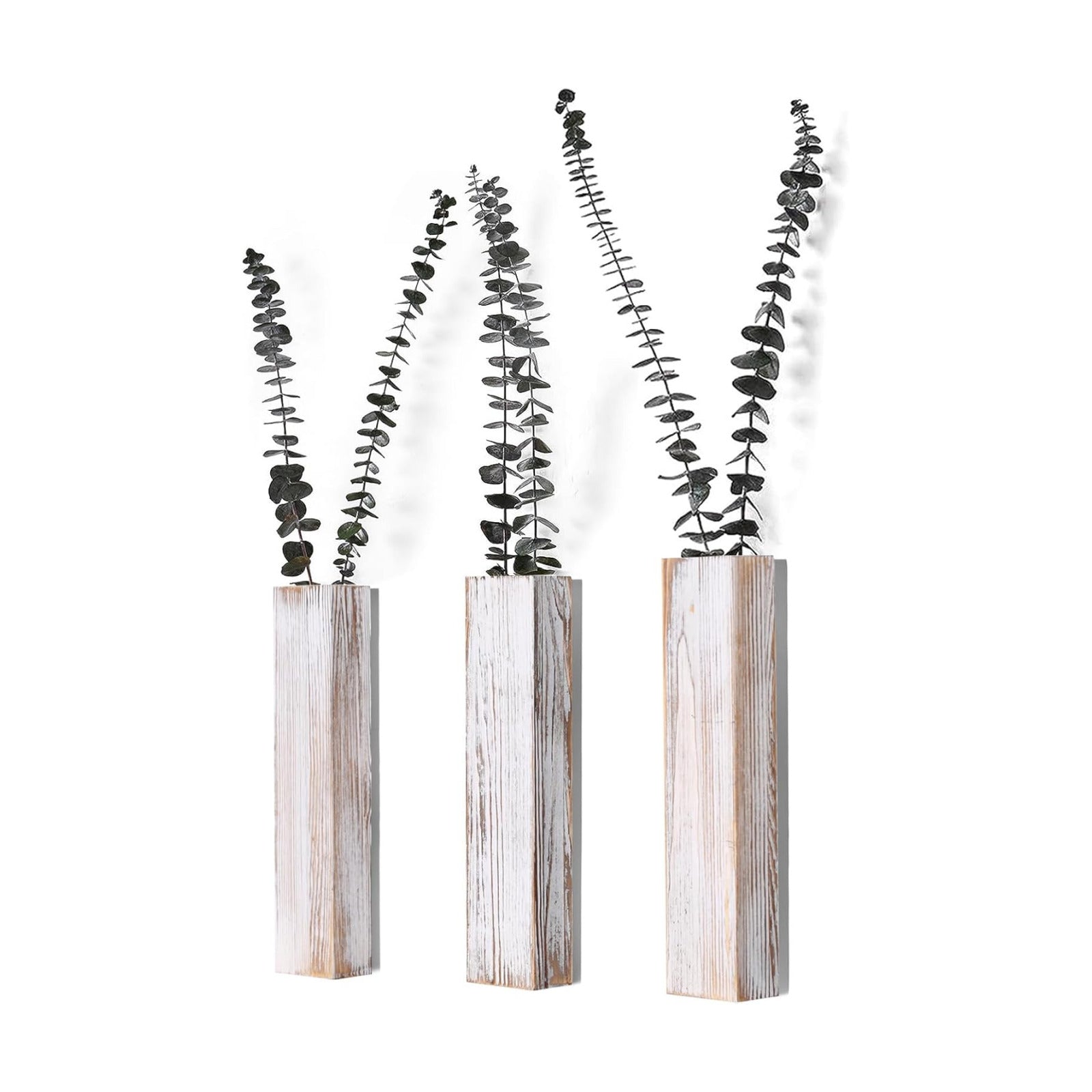 Wooden Wall Planter / Vintage / 3 PC / Set of 3