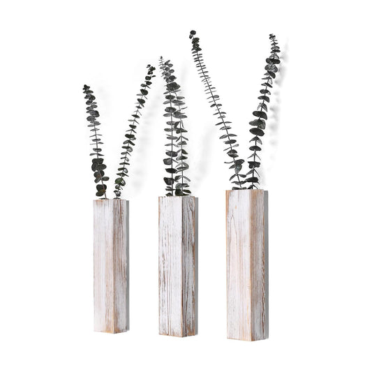 Wooden Wall Planter / Vintage / 3 PC / Set of 3