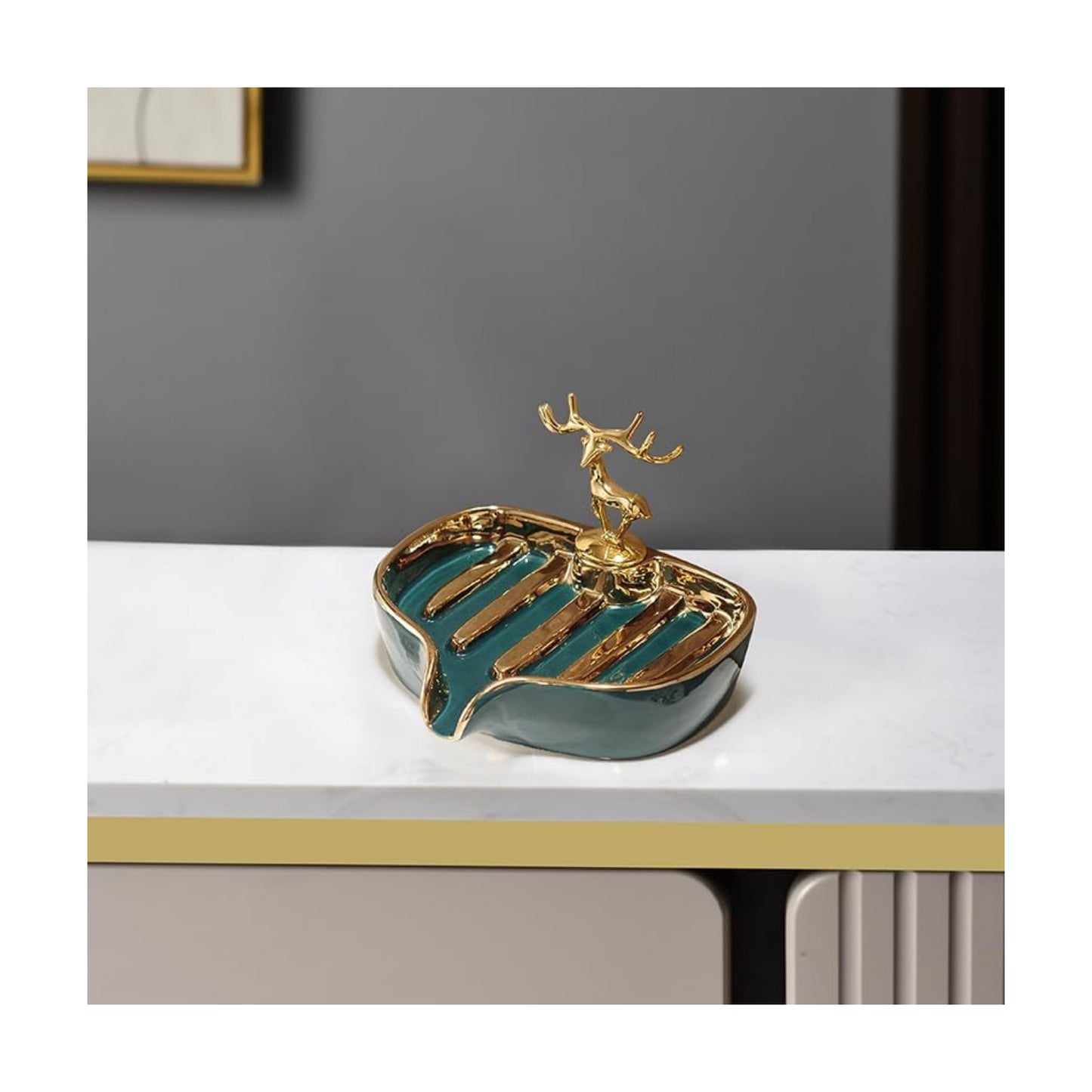 Ceramic Vanity Tray / Green