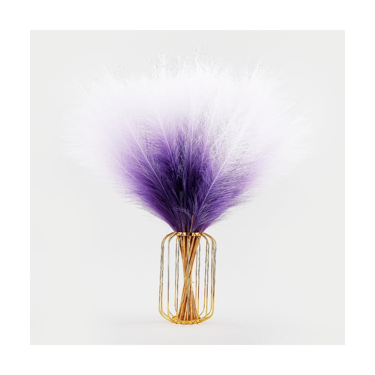 30 Stems Purple Faux Pampas 24" Extra Full for Vase Filler