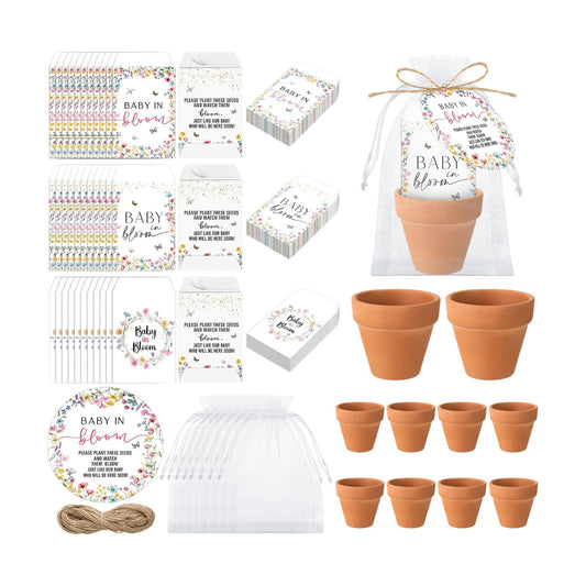 Reallnaive Baby Shower Party Favors Baby in Bloom Envelopes Seed Packets