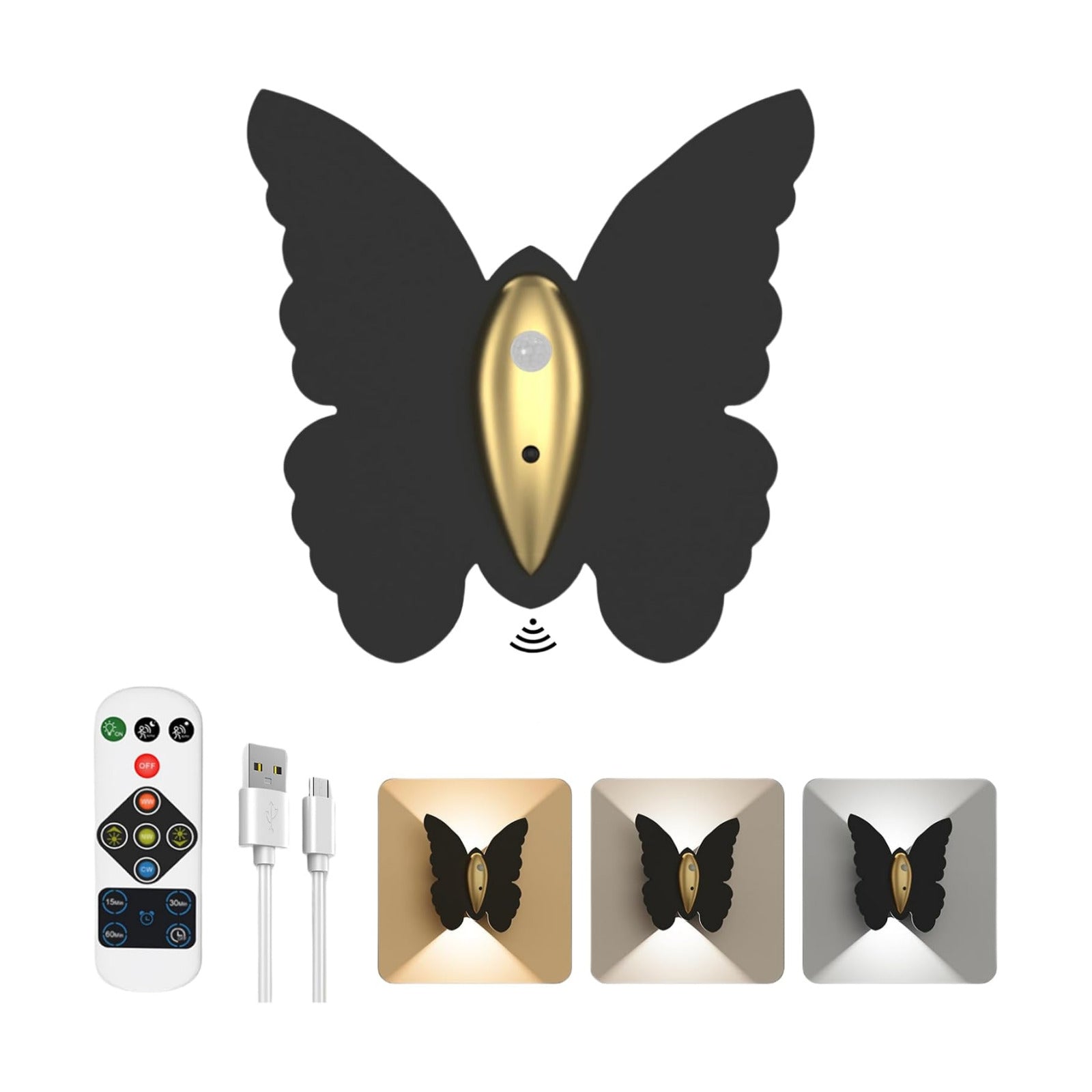 Eneru Motion Sensor Wall Sconce, Rechargeable Wall Light Wireless Indoor | 5000mAh Battery Operated Wall Sconce, Motion