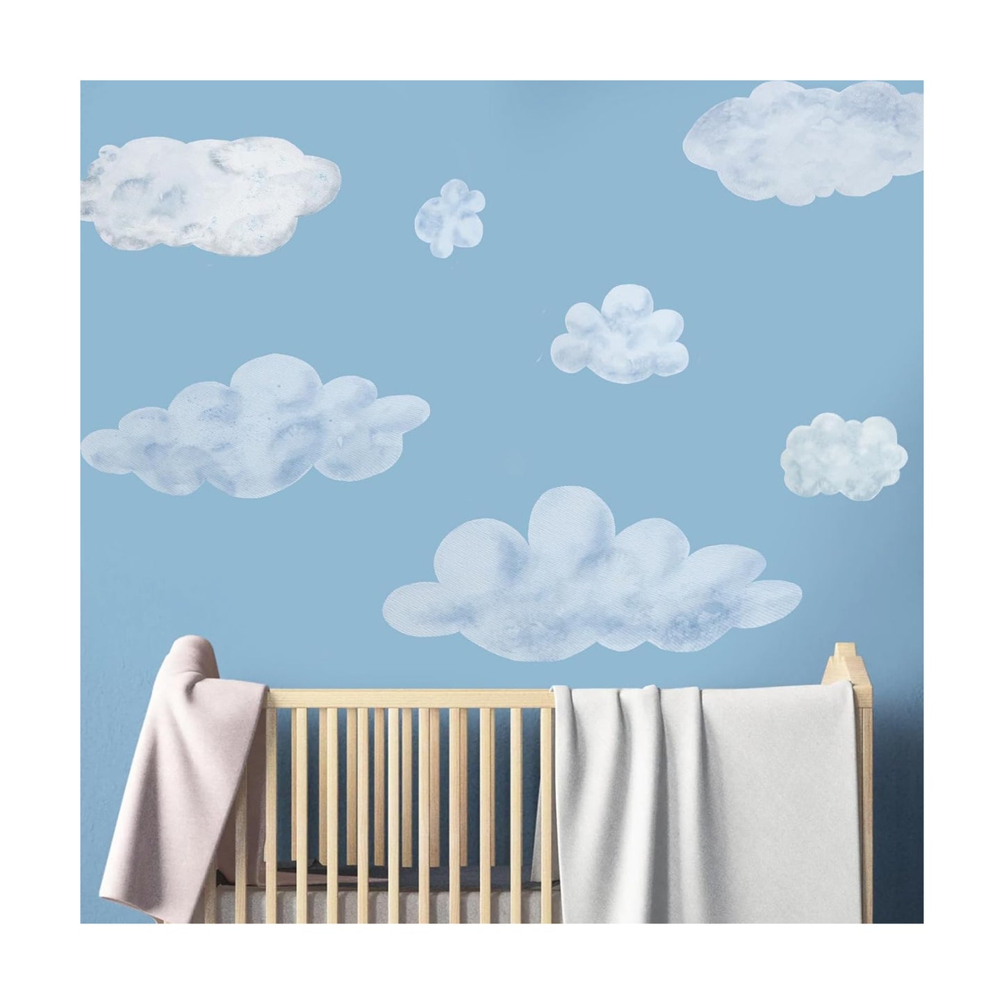 Large Cloud Wall Decals / Blue