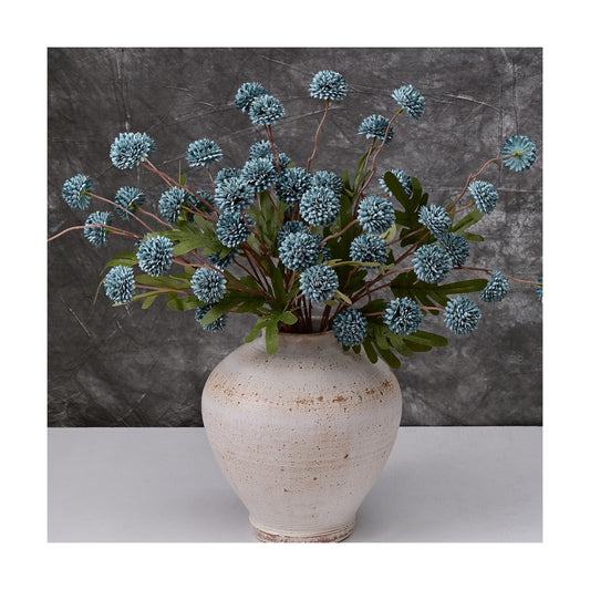 Fake Silk Pompon Mum Artificial Flowers / Blue / Set of 10