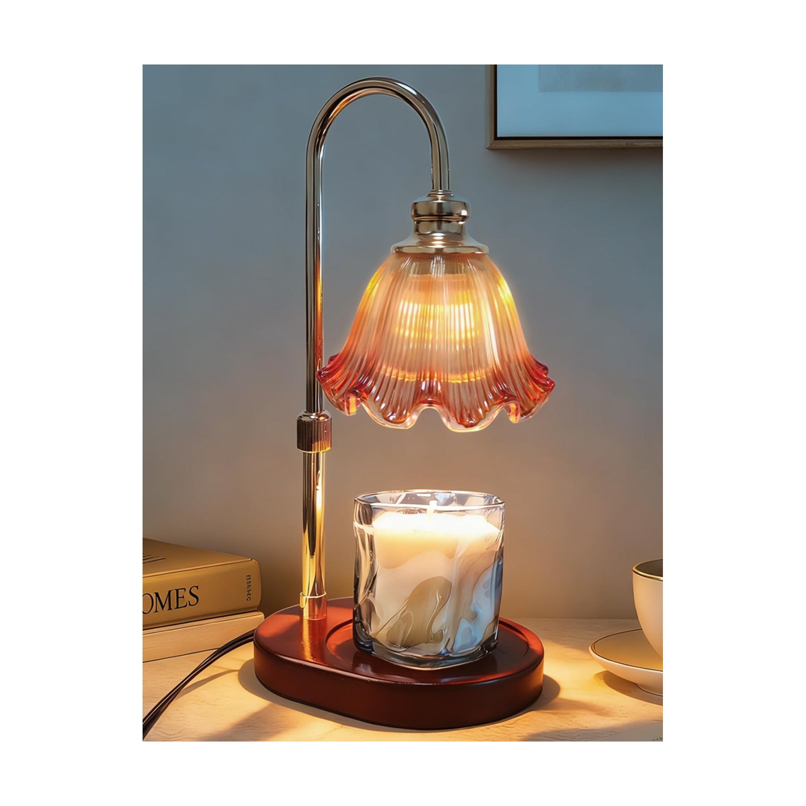 Banbanda Candle Warmer Lamp with Timer Dimmable: Birthday Gifts for Women, Safe Flameless Scent Lamp – Height