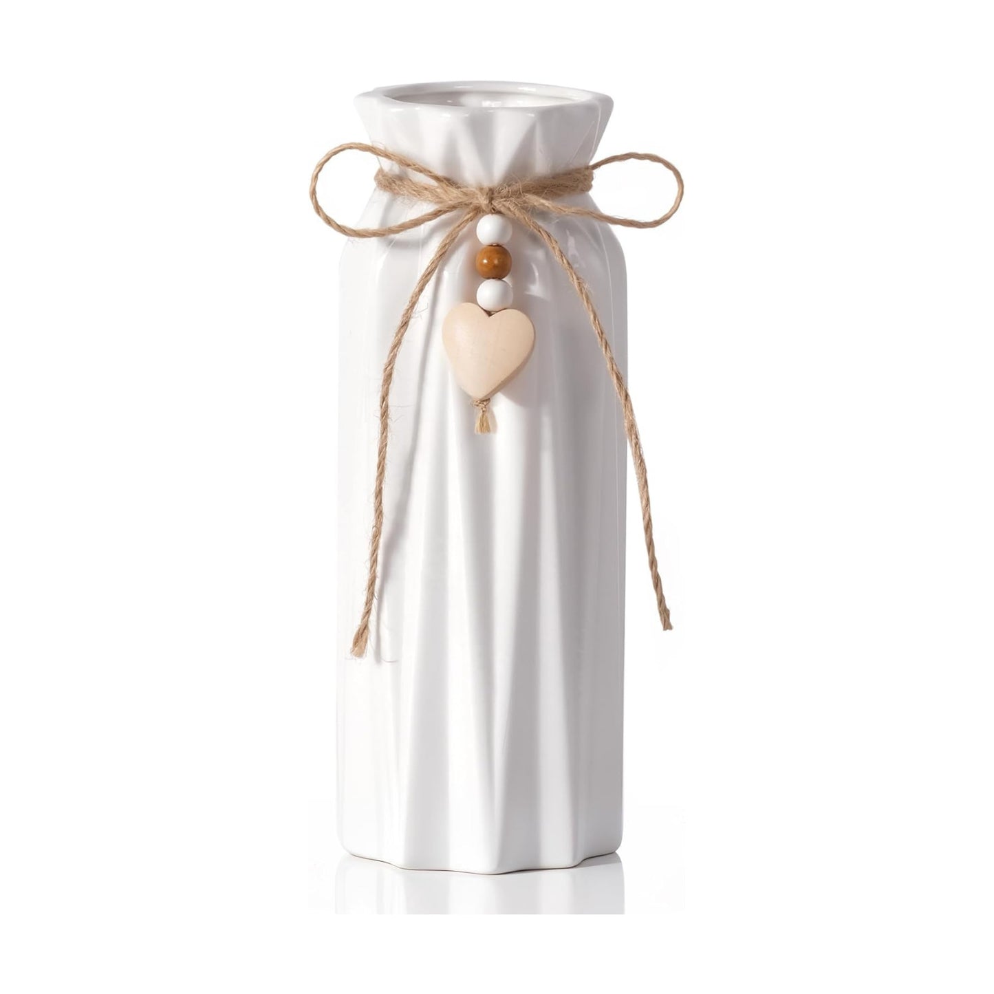 Elegant Ceramic Vase / Diamond / 8 Inch